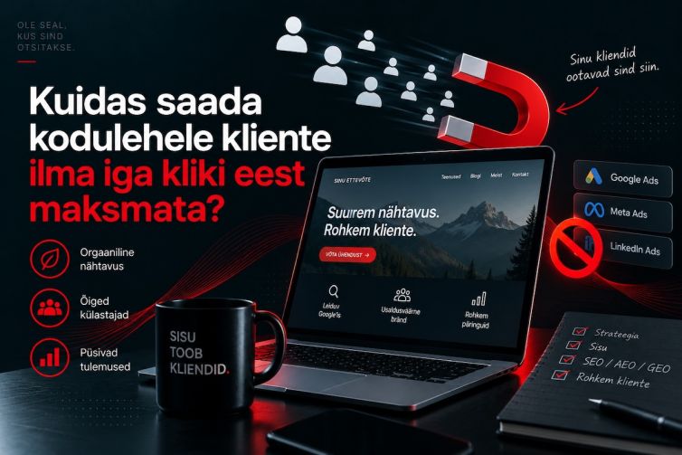 Kodulehele klientide toomine SEO, sisuturunduse ja orgaanilise nähtavuse abil